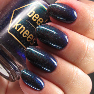 Image provided for Bee's Knees by a paid swatcher featuring the nail polish " Clarity "