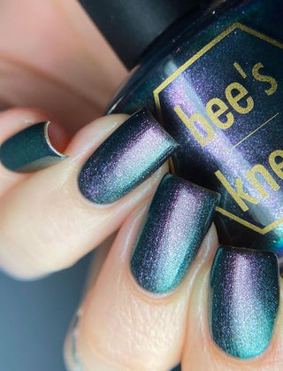 Image provided for Bee's Knees by a paid swatcher featuring the nail polish " Discord "
