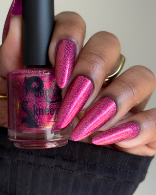 Image provided for Bee's Knees by a paid swatcher featuring the nail polish " Ma Fille "
