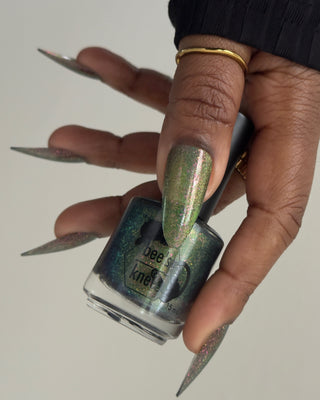 Image provided for Bee's Knees by a paid swatcher featuring the nail polish " Magiphilia "