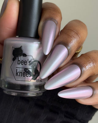 Image provided for Bee's Knees by a paid swatcher featuring the nail polish " My Little Miscreant "