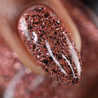 Image provided for Bee's Knees by a paid swatcher featuring the nail polish " My Place was Never in this World "