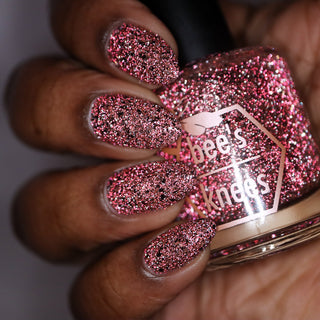 Image provided for Bee's Knees by a paid swatcher featuring the nail polish " My Place was Never in this World "