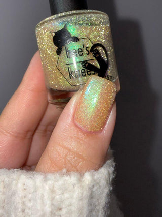 Image provided for Bee's Knees by a paid swatcher featuring the nail polish " Judgy Carlisle "