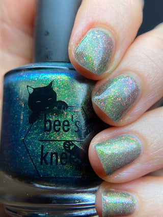Image provided for Bee's Knees by a paid swatcher featuring the nail polish " Magiphilia "
