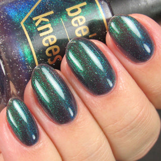 Image provided for Bee's Knees by a paid swatcher featuring the nail polish " Clarity "