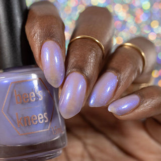 Image provided for Bee's Knees by a paid swatcher featuring the nail polish " I'm Your Motherf✨cking Executioner "