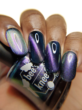 Image provided for Bee's Knees by a paid swatcher featuring the nail polish " Soon You Will Not Have to Drown "