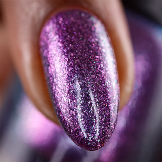 Image provided for Bee's Knees by a paid swatcher featuring the nail polish " Nevermore "