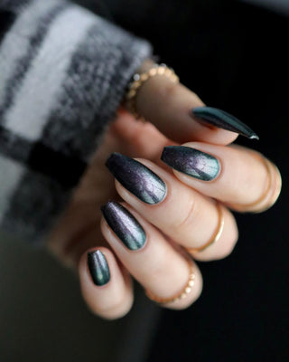 Image provided for Bee's Knees by a paid swatcher featuring the nail polish " Discord "