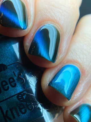 Image provided for Bee's Knees by a paid swatcher featuring the nail polish " This is Arkany "