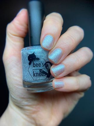 Image provided for Bee's Knees by a paid swatcher featuring the nail polish " Hold Your Unicorns "
