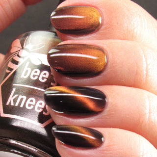 Image provided for Bee's Knees by a paid swatcher featuring the nail polish " That Word Means Everything to Him "