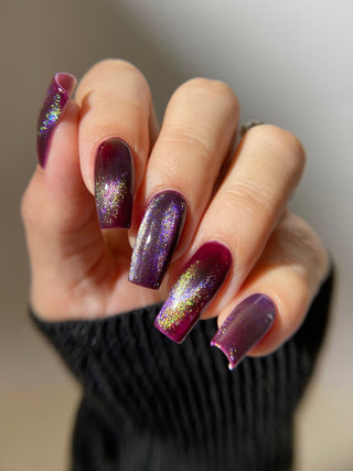 Image provided for Bee's Knees by a paid swatcher featuring the nail polish " Godstouched "