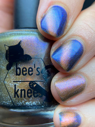 Image provided for Bee's Knees by a paid swatcher featuring the nail polish " Tether "