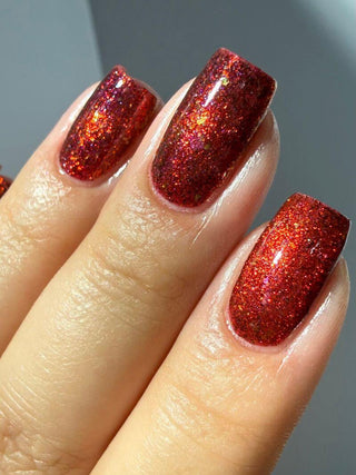 Image provided for Bee's Knees by a paid swatcher featuring the nail polish " Chained to the Desk "