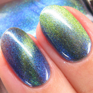 Image provided for Bee's Knees by a paid swatcher featuring the nail polish " In Seeking Life, I Created Death "