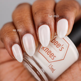 Image provided for Bee's Knees by a paid swatcher featuring the nail polish " Phantom "