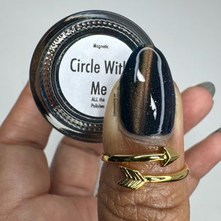 Image provided for Bee's Knees by a paid swatcher featuring the nail polish " Circle with Me "