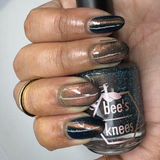 Image provided for Bee's Knees by a paid swatcher featuring the nail polish " Circle with Me "