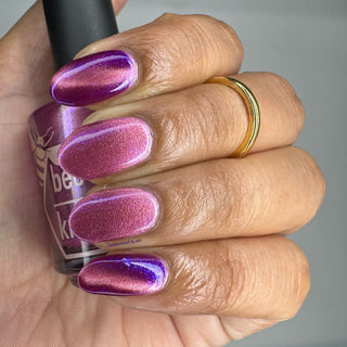 Image provided for Bee's Knees by a paid swatcher featuring the nail polish " The Sharper the Teeth "
