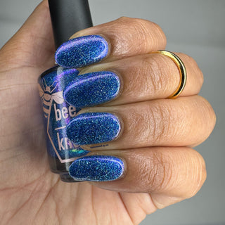 Image provided for Bee's Knees by a paid swatcher featuring the nail polish " Thalassophilia "