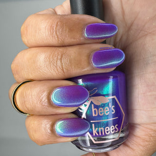 Image provided for Bee's Knees by a paid swatcher featuring the nail polish " Sea Hag Summer "