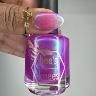 Image provided for Bee's Knees by a paid swatcher featuring the nail polish " Lamentation "