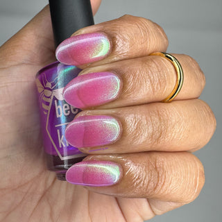 Image provided for Bee's Knees by a paid swatcher featuring the nail polish " Lamentation "