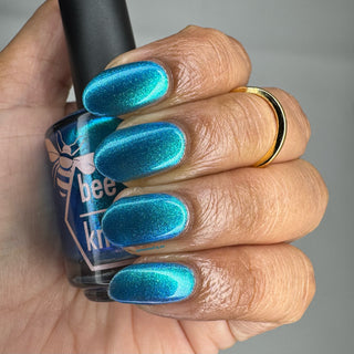 Image provided for Bee's Knees by a paid swatcher featuring the nail polish " Enchanted or Entitled? "