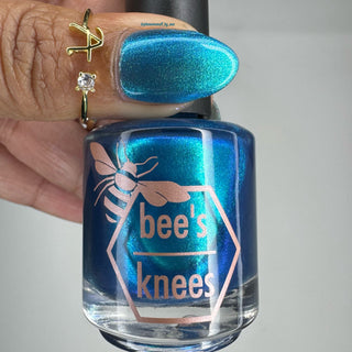 Image provided for Bee's Knees by a paid swatcher featuring the nail polish " Enchanted or Entitled? "