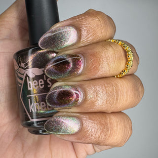 Image provided for Bee's Knees by a paid swatcher featuring the nail polish " That Goes Without Saying "