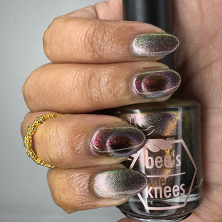 Image provided for Bee's Knees by a paid swatcher featuring the nail polish " That Goes Without Saying "