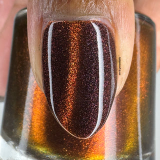 Image provided for Bee's Knees by a paid swatcher featuring the nail polish " The Crown Prince "