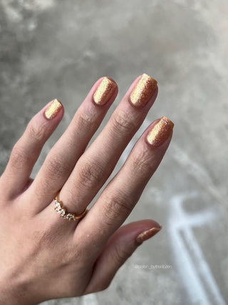 Image provided for Bee's Knees by a paid swatcher featuring the nail polish " The Golden Path "