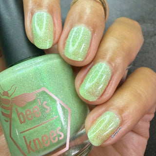 Image provided for Bee's Knees by a paid swatcher featuring the nail polish " Seafoam in my Blood "