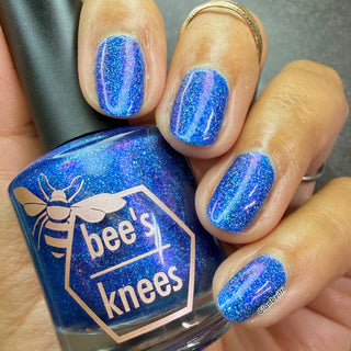 Image provided for Bee's Knees by a paid swatcher featuring the nail polish " Thalassophilia "