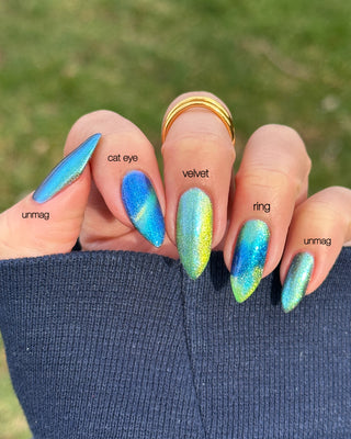 Image provided for Bee's Knees by a paid swatcher featuring the nail polish " In Seeking Life, I Created Death "