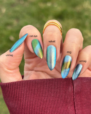 Image provided for Bee's Knees by a paid swatcher featuring the nail polish " I Will Change Your Destiny "