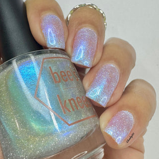 Image provided for Bee's Knees by a paid swatcher featuring the nail polish " Poisoned Fairy Fruit "