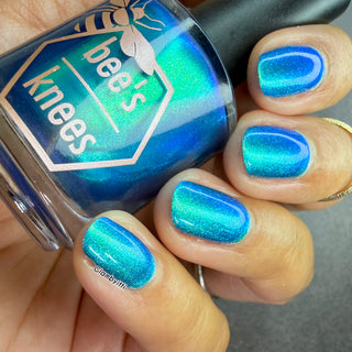 Image provided for Bee's Knees by a paid swatcher featuring the nail polish " Enchanted or Entitled? "