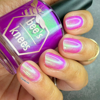 Image provided for Bee's Knees by a paid swatcher featuring the nail polish " Lamentation "
