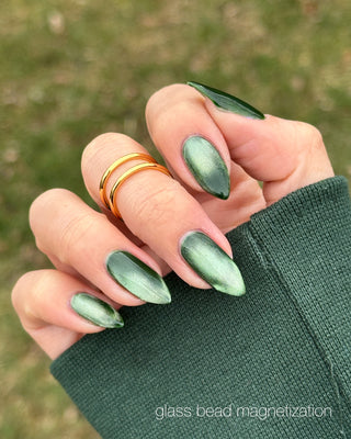 Image provided for Bee's Knees by a paid swatcher featuring the nail polish " Believing Something does not Make it True "
