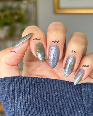Image provided for Bee's Knees by a paid swatcher featuring the nail polish " What's a Little Blackmail Between Friends "