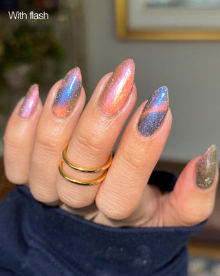 Image provided for Bee's Knees by a paid swatcher featuring the nail polish " Tether "