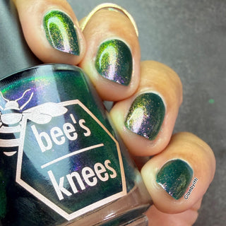 Image provided for Bee's Knees by a paid swatcher featuring the nail polish " Siren Song "