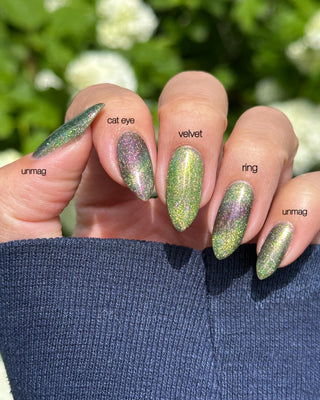 Image provided for Bee's Knees by a paid swatcher featuring the nail polish " Magiphilia "