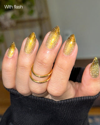 Image provided for Bee's Knees by a paid swatcher featuring the nail polish " Lord Percival the Second "