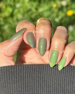 Image provided for Bee's Knees by a paid swatcher featuring the nail polish " I Really Liked Pudding "