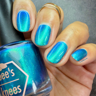Image provided for Bee's Knees by a paid swatcher featuring the nail polish " Enchanted or Entitled? "